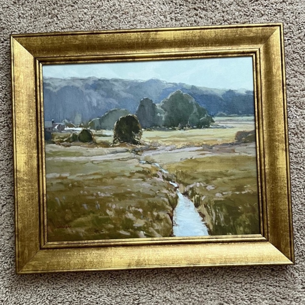 Threshold by Studio McGee Framed Art “Summer Pasture” 16”x14”